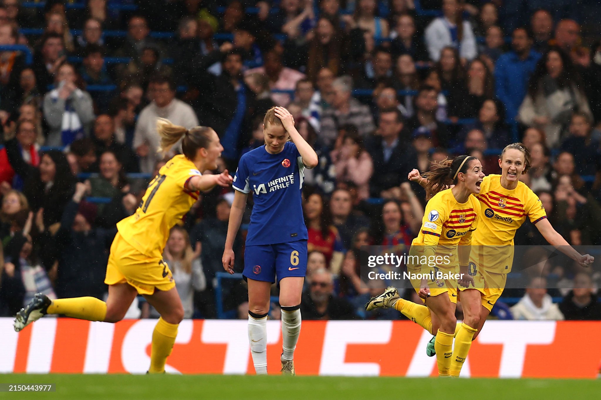 Chelsea 0-2 [1-2 AGG] Barcelona: The defending champions leave hearts broken amidst red card controversy at Stamford Bridge