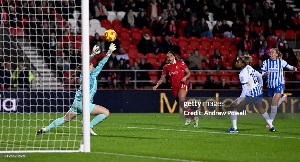 Liverpool 2-1 Brighton: WSL back with a bang as Smith wondergoal helps Liverpool to first home league win
