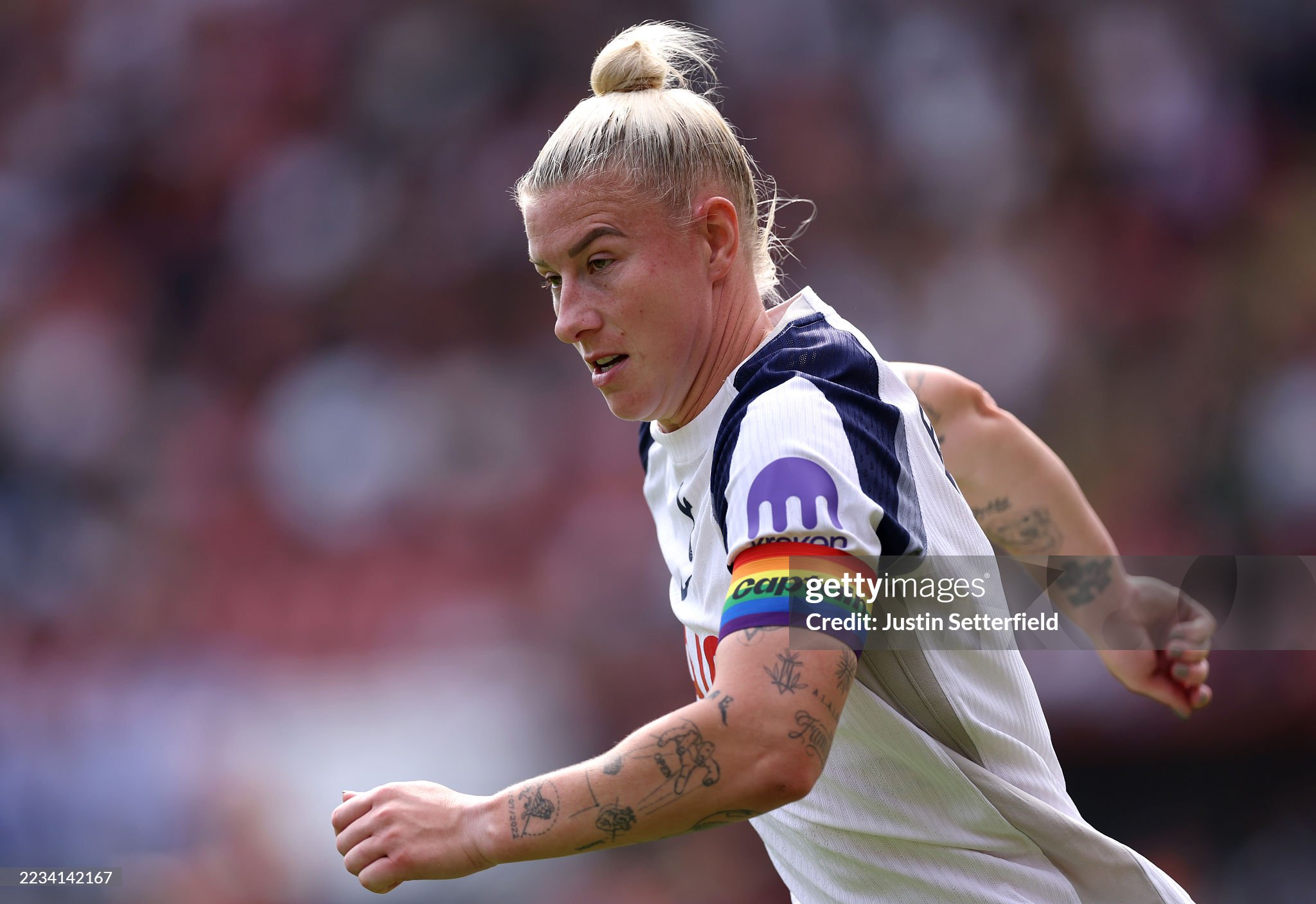 Beth England’s message to Spurs fans: ‘We care and we’re here to fight’